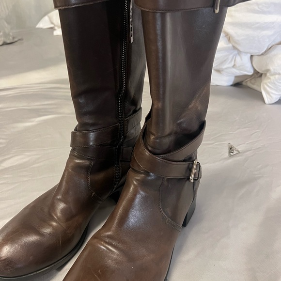 Prada Dark Brown Leather Boots - Picture 1 of 7